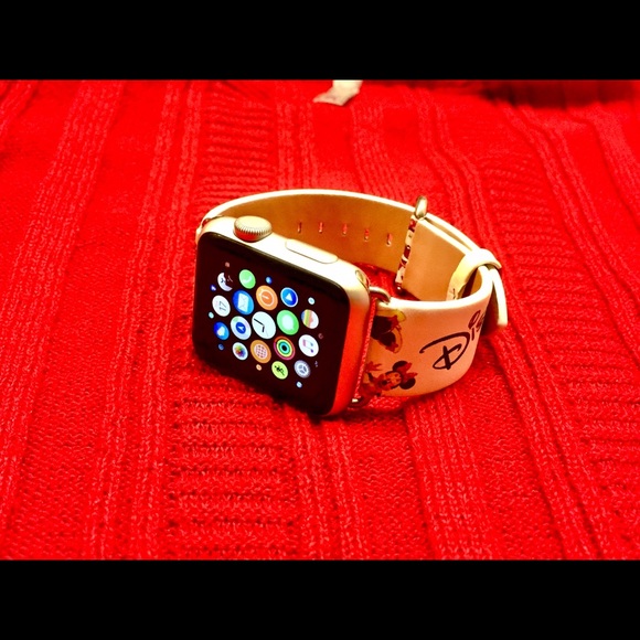 38mm/40mm Minnie Mouse Apple Watch Leather Band - Picture 2 of 7